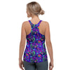 Blue Psychedelic Women's Racerback Tank Top-grizzshop