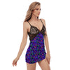 Blue Psychedelic Women's Sexy Night Dress-grizzshop