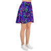 Blue Psychedelic Women's Skirt-grizzshop