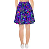 Blue Psychedelic Women's Skirt-grizzshop