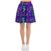 Blue Psychedelic Women's Skirt-grizzshop