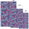 Blue Purple Red Paisley Pattern Print Floor Mat-grizzshop