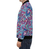 Blue Purple Red Paisley Pattern Print Men's Bomber Jacket-grizzshop