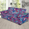 Blue Purple Red Paisley Pattern Print Sofa Covers-grizzshop