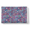 Blue Purple Red Paisley Pattern Print Throw Blanket-grizzshop