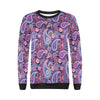 Blue Purple Red Paisley Pattern Print Women Crewneck Sweatshirt-grizzshop