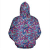 Blue Purple Red Paisley Pattern Print Women Men Pullover Hoodie-grizzshop