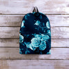 Blue Rose Floral Backpack-grizzshop