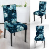 Blue Rose Floral Chair Cover-grizzshop