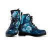 Blue Rose Floral Men's Boots-grizzshop