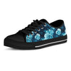 Blue Rose Floral Men's Low Top Shoes-grizzshop