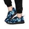 Blue Rose Floral Men's Sneakers-grizzshop