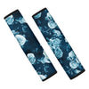 Blue Rose Floral Seat Belt Cover-grizzshop