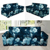 Blue Rose Floral Sofa Cover-grizzshop