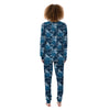 Blue Rose Royal Print Pattern Women's Pajamas-grizzshop