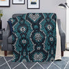 Blue Snakeskin Blanket-grizzshop