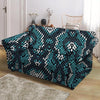 Blue Snakeskin Loveseat Cover-grizzshop