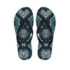 Blue Snakeskin Men's Flip Flops-grizzshop