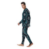 Blue Snakeskin Men's Pajamas-grizzshop