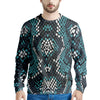 Blue Snakeskin Men's Sweatshirt-grizzshop