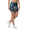 Blue Snakeskin Mini Skirt-grizzshop