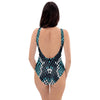 Blue Snakeskin One Piece Swimsuite-grizzshop