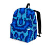 Blue Snakeskin Print Backpack-grizzshop