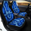 Blue Snakeskin Print Car Seat Covers-grizzshop