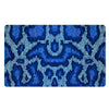 Blue Snakeskin Print Door Mat-grizzshop