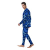 Blue Snakeskin Print Men's Pajamas-grizzshop