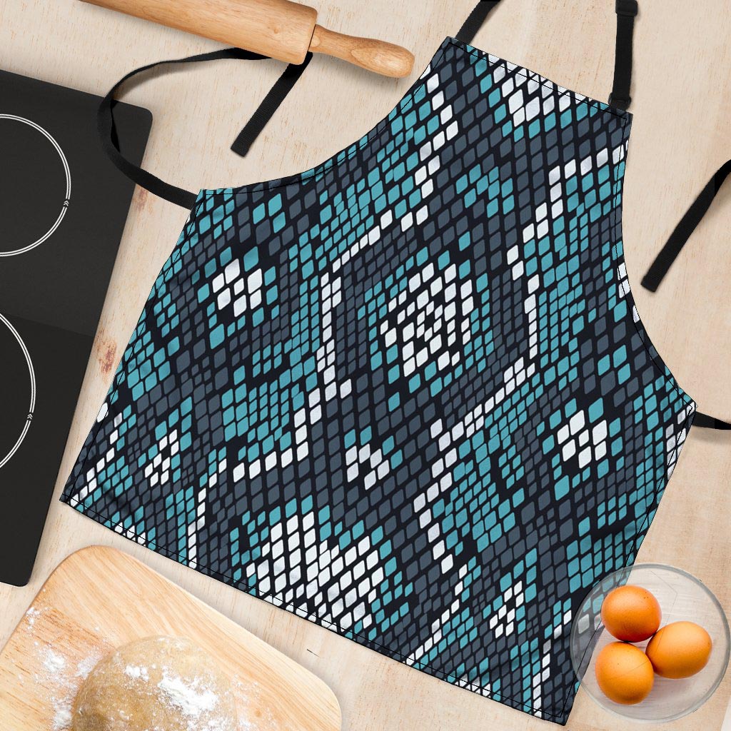 Blue Snakeskin Women's Apron-grizzshop