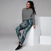 Blue Snakeskin Women's Joggers-grizzshop