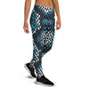 Blue Snakeskin Women's Joggers-grizzshop