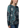 Blue Snakeskin Women's Sweatshirt-grizzshop