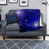 Blue Stardust Space Galaxy Blanket-grizzshop