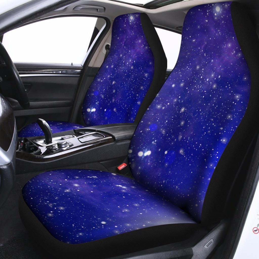 Blue Stardust Space Galaxy Car Seat Covers-grizzshop