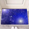 Blue Stardust Space Galaxy Door Mat-grizzshop