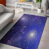 Blue Stardust Space Galaxy Floor Mat-grizzshop