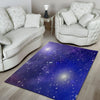 Blue Stardust Space Galaxy Floor Mat-grizzshop