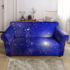 Blue Stardust Space Galaxy Loveseat Cover-grizzshop