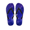 Blue Stardust Space Galaxy Men's Flip Flops-grizzshop