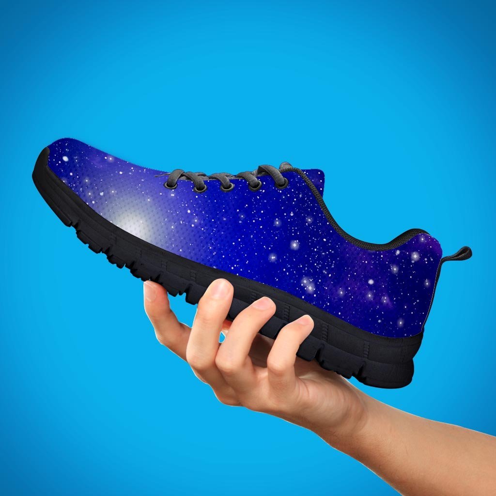 Blue Stardust Space Galaxy Men's Sneakers-grizzshop