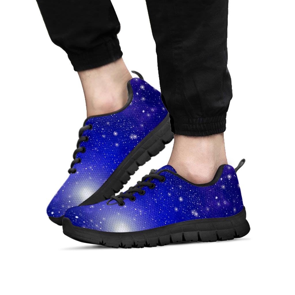 Blue Stardust Space Galaxy Men's Sneakers-grizzshop