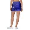 Blue Stardust Space Galaxy Mini Skirt-grizzshop