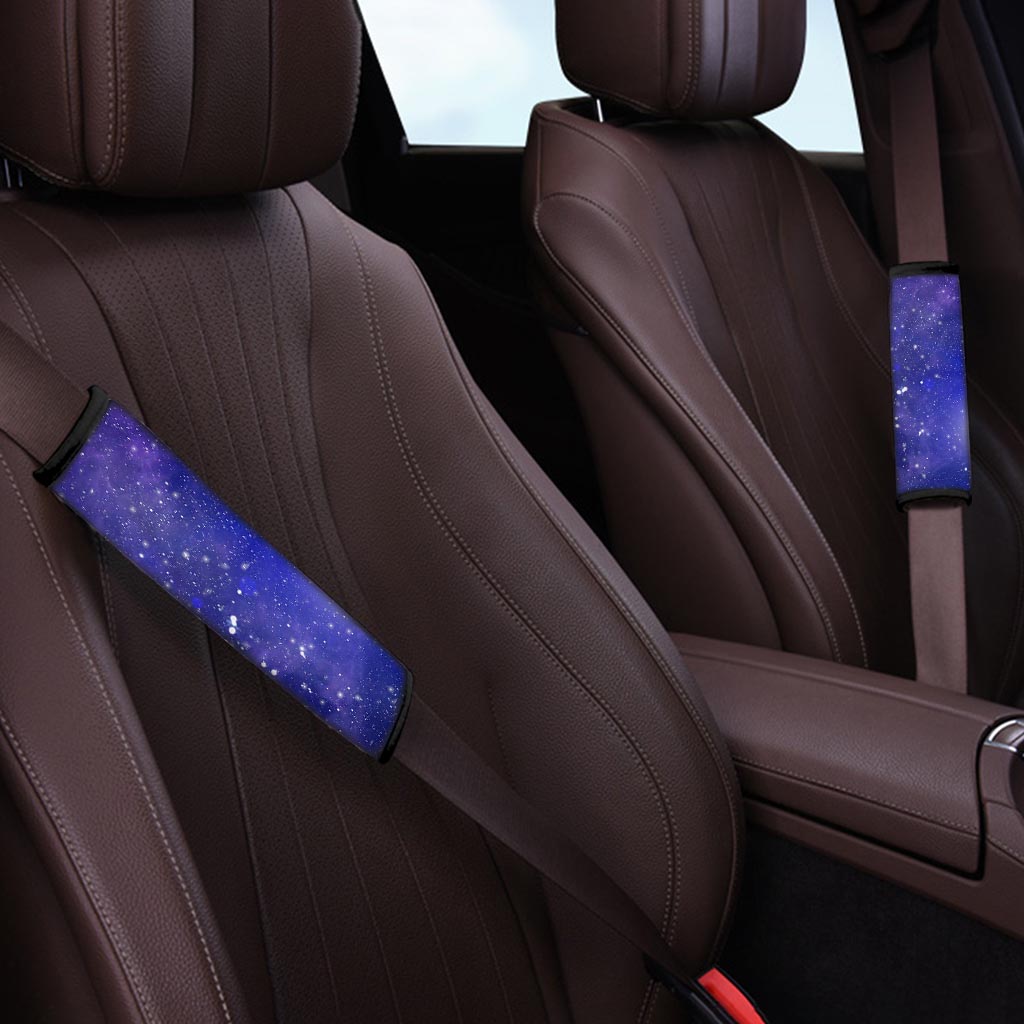 Blue Stardust Space Galaxy Seat Belt Cover-grizzshop