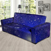 Blue Stardust Space Galaxy Sofa Cover-grizzshop