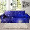 Blue Stardust Space Galaxy Sofa Cover-grizzshop