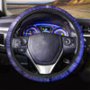 Blue Stardust Space Galaxy Steering Wheel Cover-grizzshop