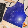 Blue Stardust Space Galaxy Women's Apron-grizzshop