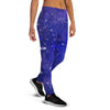 Blue Stardust Space Galaxy Women's Joggers-grizzshop